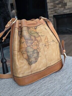 Authentic Alviero Martini Bucket Shoulder Bag